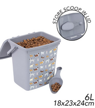 Load image into Gallery viewer, Smart Choice - Dog Print Food Storage Container 6L
