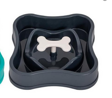 Load image into Gallery viewer, Smart Choice - Plastic Slow Feeder Bone Pet Bowl
