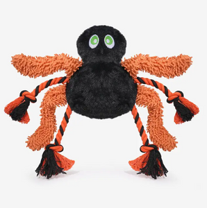 Hugsmart Pet - Halloween Night | Rope Spider - Dog Rope Toy