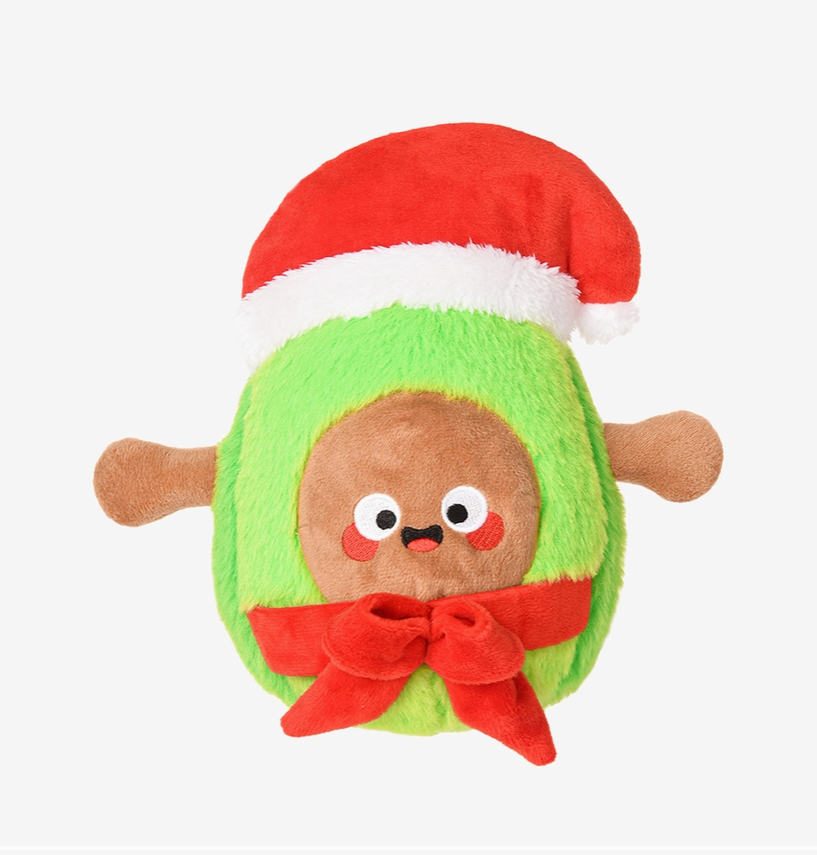 Hugsmart Pet - Happy Christmas |Santa Avocado - Dog Plush Toy