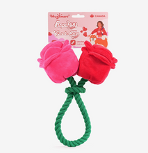 Load image into Gallery viewer, Hugsmart Pet - Woof Love | Vday Rose - Dog Rope Toy
