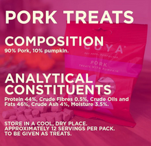 Load image into Gallery viewer, COYA Pork Dog Treats 40g

