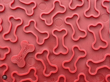 Load image into Gallery viewer, Bones Design Emat Enrichment Licking Mat - Red
