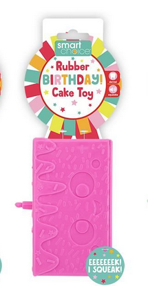 Squeaky Rubber Birthday Cake Slice