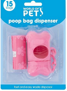 Smart Choice - Bone Shaped Poop Dispenser with 15 Bags