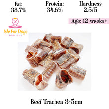 Load image into Gallery viewer, Natural Dog Treats - Beef Trachea 3-5cm - 50g
