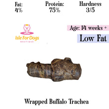 Load image into Gallery viewer, Natural Dog Treats - Wrapped Buffalo Trachea 1PC
