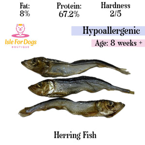 Natural Dog Treats - Herring Fish 100g