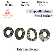 Load image into Gallery viewer, Natural Dog Treats - Fish Skin Donuts 1PC
