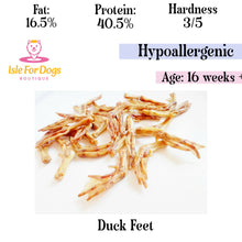 Load image into Gallery viewer, Natural Dog Treats - Duck Feet 1PC
