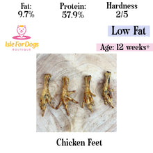 Load image into Gallery viewer, Natural Dog Treats - Chicken Feet 3PC
