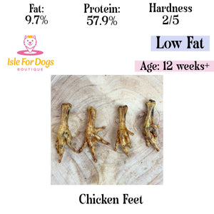 Natural Dog Treats - Chicken Feet 3PC