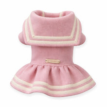 Load image into Gallery viewer, Sailor Collar Fleece Dog Dress
