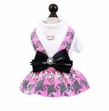 Load image into Gallery viewer, Tweed Pinafore Turtleneck Harness Dog Dress
