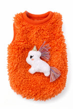 Load image into Gallery viewer, 3D Unicorn Fluffy Sherpa Puppy Vest
