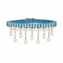 Load image into Gallery viewer, Rhinestone &amp; Pearl Luxe Dog Collar
