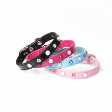 Load image into Gallery viewer, Pearl &amp; Crystal Puppy Collars - Square
