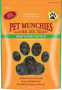 Pet Munchies Beef Liver Crunch Dog Treats 90g