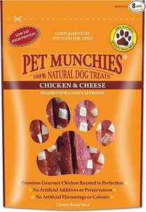 Pet Munchies Chicken and Cheese Dog Treats 100g