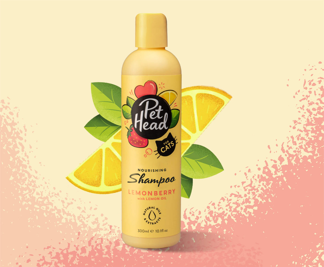 Pet Head Felin' Good Lemonberry with Lemon Oil Nourishing Cat Shampoo 300ml