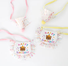 Load image into Gallery viewer, NEW Happy Birthday Bib and Hat
