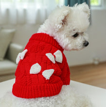 Load image into Gallery viewer, Christmas dog jumper Bow
