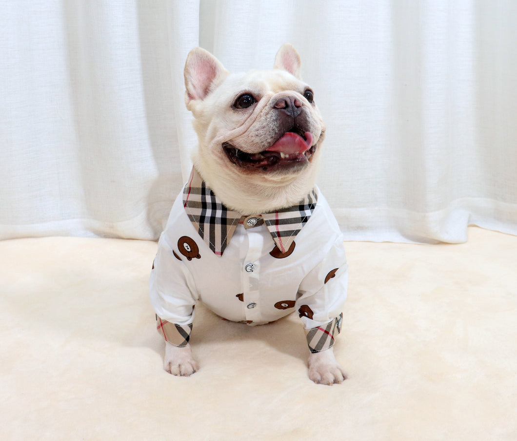 Berry Teddy dog shirt(wide fit)