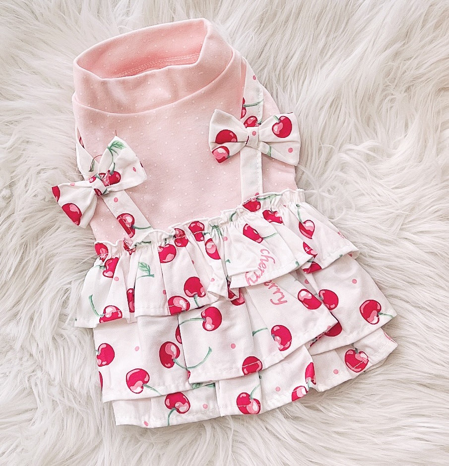 Cherry dog dress