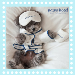 NEW Paws Hotel dog bathrobe