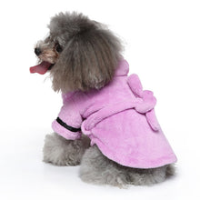 Load image into Gallery viewer, NEW Fleece dog Bathrobe
