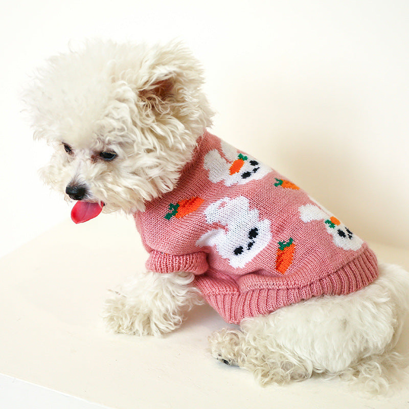 Easter Bunny Dog Jumper | Fleece-Lined Pull-Over