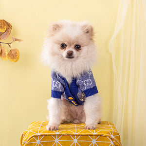 NEW GG blue dog cardigan