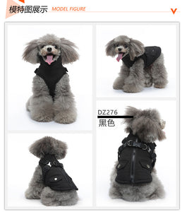 NEW Winter harness dog jacket