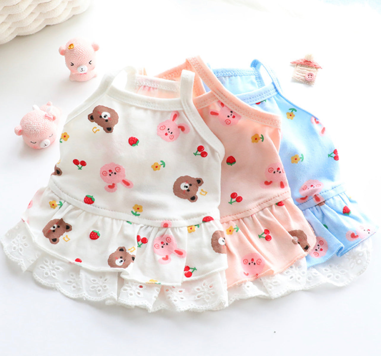 Animal print dog dress
