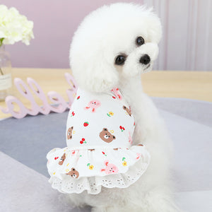 Animal print dog dress