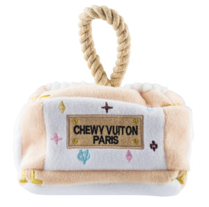 NEW White Chewy Vuiton Interactive Trunk