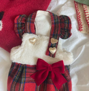 NEW Festive Christmas dog dress and hat set