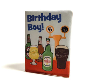 Birthday Card Blue Drinks