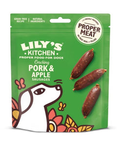 Lily's Kitchen Pork & Apple Sausages Dog Treats
