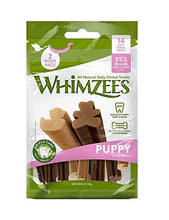 Load image into Gallery viewer, WHIMZEES Puppy Natural Dental Dog Chews Long Lasting, XS/S - 14 Pieces
