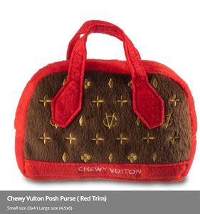 Chewy Vuiton Posh Purse ( Red Trim )