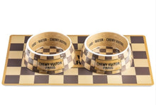 Load image into Gallery viewer, NEW Checker Chewy Vuiton Bowl

