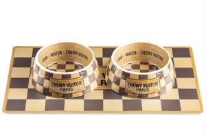 NEW Checker Chewy Vuiton Bowl