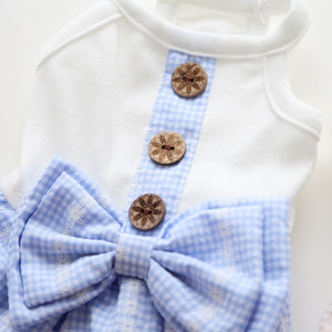 Gingham dog dress