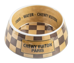 NEW Checker Chewy Vuiton Bowl